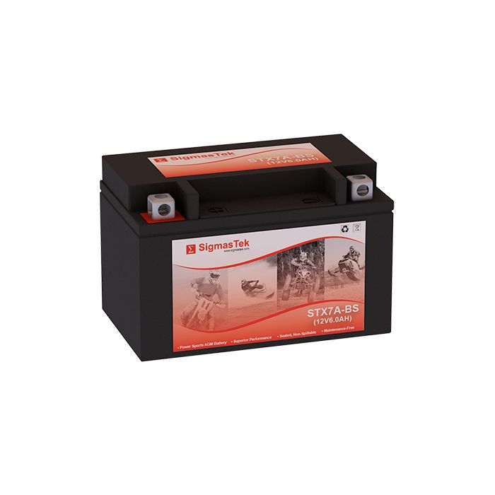 Battery - YTX7A-BS, 12V 7Ah Sealed AGM – Replaces YTX7A-BS CTX7A GTX7A