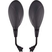 Mirror Set - for Scooters, 8mm RH/RH Thread - BLACK